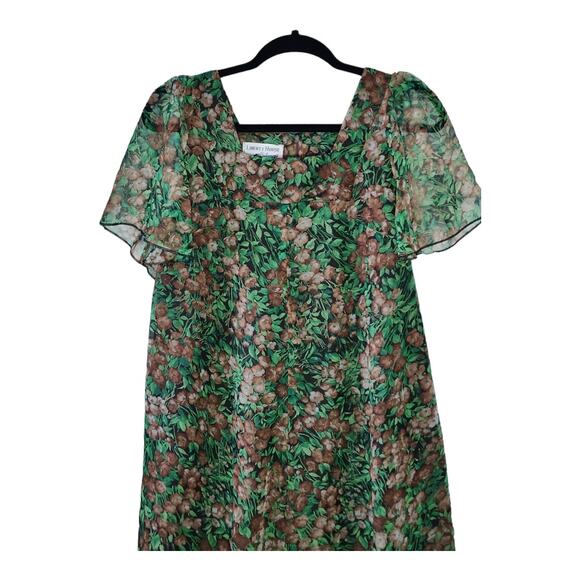 Vintage Liberty House by Tropicana Hawaii Floral Maxi Dress Women’s Size 12 - Picture 5 of 6